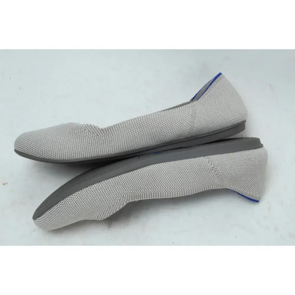 Rothy’s Birdseye Flax The Flat Slip-On Round Toe Comfort 8.5